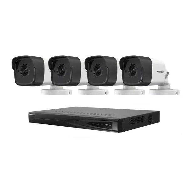 Kit IP NVR 7616 + 4 Cámaras 1023 Full PoE - Hikvision