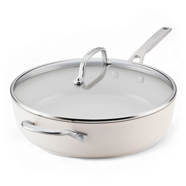 Sarten con tapa y asa Kitchenaid 4,7Lts Anodizado Ceramico