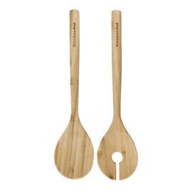 Cuchara y Tenedor Para Ensalada Kitchenaid Bambu