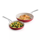 Set sartenes Kitchenaid x2 21 y 25 cm Antiadherente Ceramico