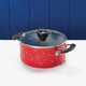 OLLA CON TAPA FARBERWARE DISNEY 14633 ANTIADH CERAMICO 2.8L ROJA