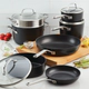 Batería de cocina Kitchenaid 11 pzs Anodizado