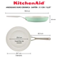 Sartén Kitchenaid Antiadherente Cerámico 31 Cm Pistacho