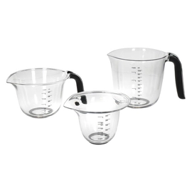 Set De 3 Jarras Medidoras Kitchenaid Negro