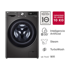 Lavarropas LG 10,5Kg 1400Rpm Inverter Ai