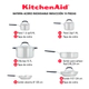 Batería de cocina Kitchenaid 10 pzs acero Inoxidable