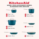 Bateria de cocina Kitchenaid 9 Pzs Anodizado Agave