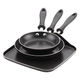 Set 2 sartenes + plancha Farberware 18/22cm + 28cm antiadherentes
