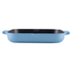 Sarten Cuadrada Kitchenaid Hierro Fundido Esmaltado 28Cm Azul