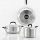 Batería de cocina Kitchenaid 5 pzs acero Inoxidable