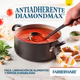 Olla con tapa y vaporiera Farberware 5,5lt antiadherente negra