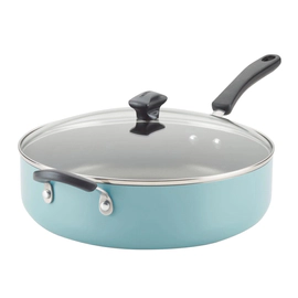 Olla con tapa Farberware 5,6 lt antiadherente azul