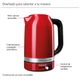 Pava Electrica Kitchenaid 1,7Lt Roja
