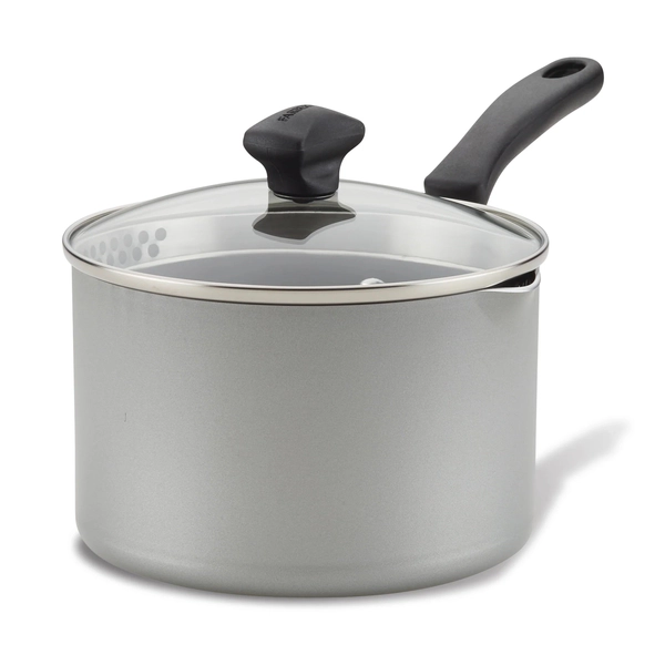 Olla con tapa Farberware 2,8lt antiadherente gris