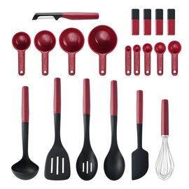Set De Utensilios Kitchenaid 20 Pzs Rojo