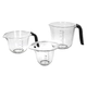 Set De 3 Jarras Medidoras Kitchenaid Negro
