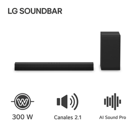 Barra De Sonido LG 300W 2.1Ch Ai Sound Pro