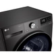 Secarropas LG 10.5 Kg Plata Inverter Carga Frontal
