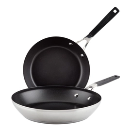 Set De Sartenes Kitchenaid 2 Pzs Inducción Antiadherente 24 Y 30Cm