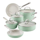 Batería de cocina Kitchenaid 10 pzs cerámico anodizado