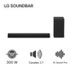 Barra De Sonido LG 300W 2.1Ch Ai Sound Pro