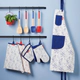 DELANTAL DE COCINA AJUSTABLE CON BOLSILLOS FARBERWARE DISNEY 49174 ALGODÓN AZUL
