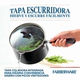 Olla con tapa Farberware 2,8lt antiadherente negro