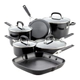 Batería de cocina Kitchenaid 10 pzs anodizado negro