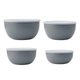 Set De 4 Bowls Con Tapa Kitchenaid Gris