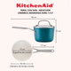 Olla con tapa Kitchenaid 1,9Lts Anodizado Ceramico agave