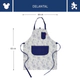 Delantal De Cocina Ajustable Con Bolsillos Farberware Disney Algodón Azul