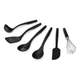 Set De Utensilios Kitchenaid 6 Pzs Negro