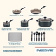 Batería de cocina Farberware 15 pzs Antiadherente gris