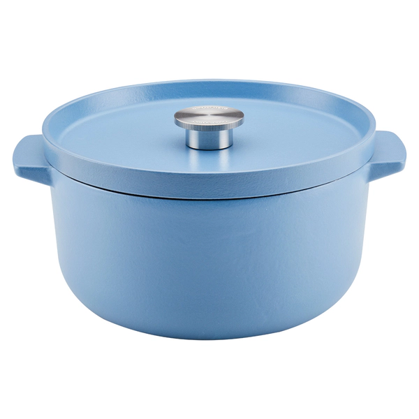 Olla Kitchenaid 5,6Lts Hierro Fundido Esmaltado Azul
