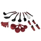 Set De Utensilios Kitchenaid 20 Pzs Rojo