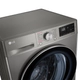 Lavarropas LG 8.5 Kg Gris Inverter Ai Dd Steam Wifi
