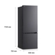 Heladera LG 335L Inverter Thinq Matte Black