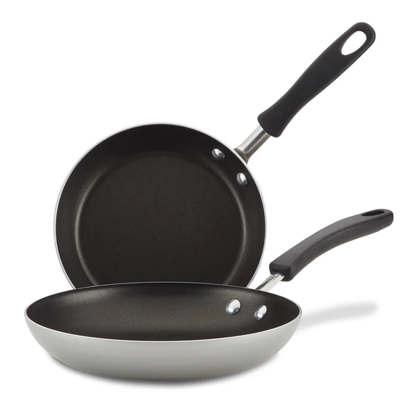 Set 2 sartenes Farberware 21 y 25cm antiadherentes gris