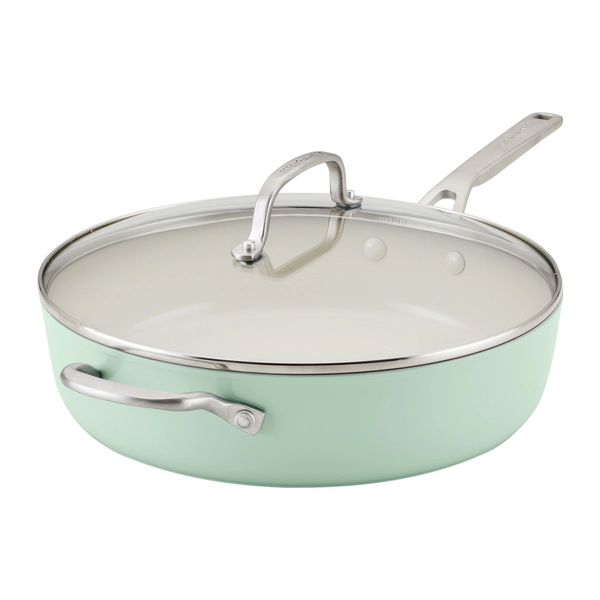 Sarten Kitchenaid Antiadherente Cerámico 4,7L Pistacho