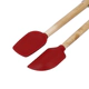 Set De Espatulas Kitchenaid X2 Abedul Silicona Rojo