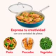 Sarten con tapa Kitchenaid 31 cm Anodizado Ceramico Agave