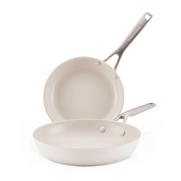 Set de sartenes Kitchenaid x2 21 y 25 cm Anodizado