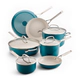 Bateria de cocina Kitchenaid 11 Pzs Anodizado Ceramico Agave