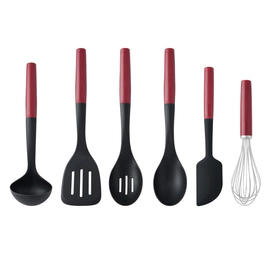 Set De Utensilios Kitchenaid 6 Pzs Rojo