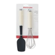 Set Kitchenaid X2 Espatula Batidor Almond