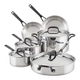Bateria de cocina Kitchenaid 10 Pzs Acero Inoxidable