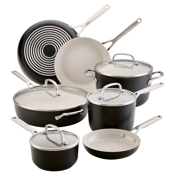 Bateria de cocina Kitchenaid 11 Pzs Anodizado