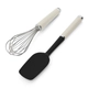 Set Kitchenaid X2 Espatula Batidor Almond