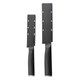 Set De Cuchillos Kitchenaid X2 Santoku Acero