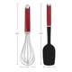 Set Kitchenaid X2 Espatula Batidor Rojo